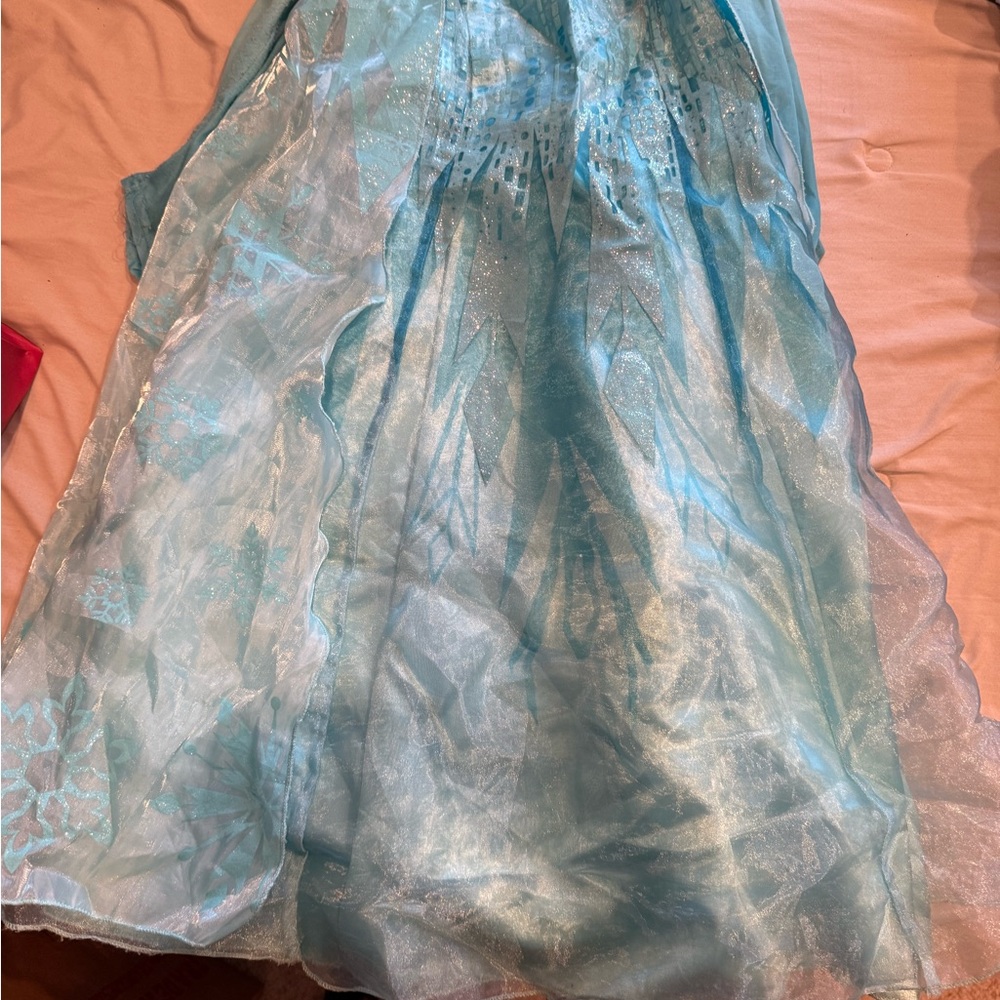 Disney Blue and Silver Frozen Elsa Kids Costume Dress